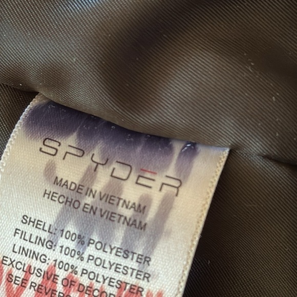 Spyder 7/8 black ski winter jacket great pre owned condition snowboarding snow - Picture 10 of 10
